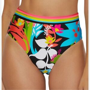 Trina Turk Multicolor Floral High Waist Bikini Bottom